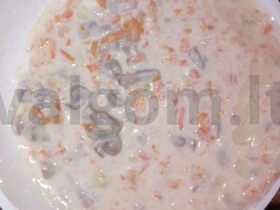 Omletas su varškės sūriu ir daržovėmis Žingsnis 14