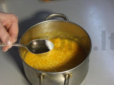 Pšenių košė su moliūgu pieno su razinomis Žingsnis 7