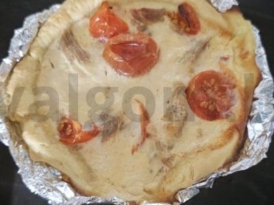 Mini kišas su mėsa ir pomidorais Žingsnis 6