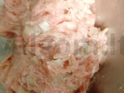 Koldūnai iš kiaulienos faršo Žingsnis 2