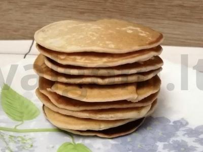 Pankekai su pienu be kiaušinių Žingsnis 8