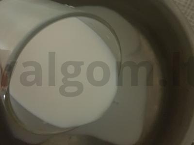 Skysta manų košė su kondensuotu pienu Žingsnis 1