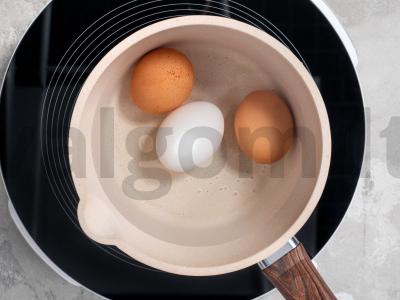 Salotos su jūros kopūstais ir kiaušiniu Žingsnis 1