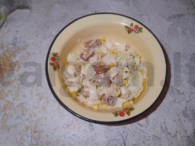 Salotas „Naujųjų metų švelnumas“ Žingsnis 4