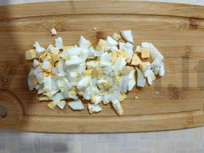 Salotas „Jūreivis“ su jūrų kokteiliu Žingsnis 2