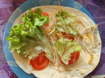 Rolas su sojų mėsa ir baklažanu Žingsnis 3