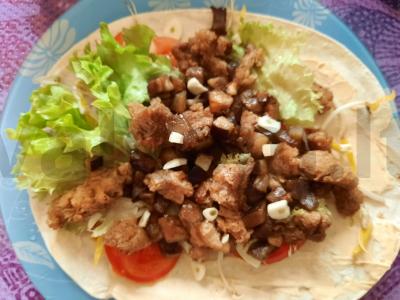 Rolas su sojų mėsa ir baklažanu Žingsnis 5