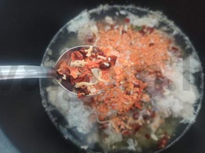 Tirštas itališkas sriuba vištienos sultinyje Žingsnis 3