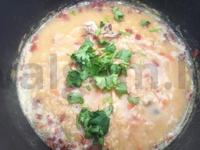 Tirštas itališkas sriuba vištienos sultinyje Žingsnis 5