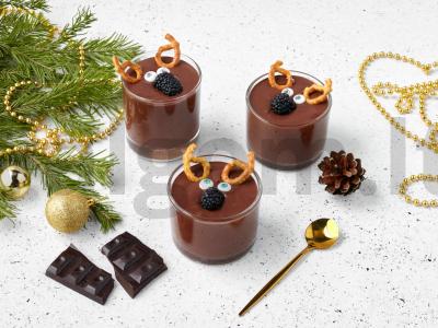 Paprastas šokoladinis musas pagrindine nuotrauka