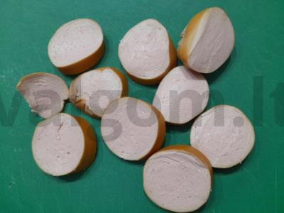 Kiaušinienė su dešrelėmis, šviežiu krapu ir sūriu Žingsnis 3