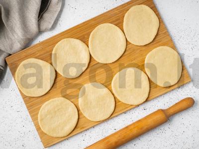 Kibinai su varške ir sūriu Žingsnis 5