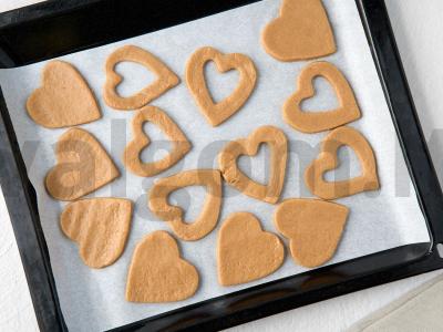 Sausainiai „Braškų širdelės“ Žingsnis 5