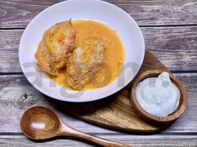 Patingėlių receptas kopūstų suktinukams pomidorų-sūrio padaže pagrindine nuotrauka