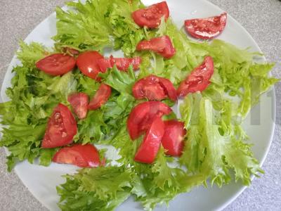 Salotos su jūros kriauklėmis ir granato sėklomis Žingsnis 2