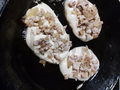 Blynai su faršu ir svogūnais Žingsnis 3