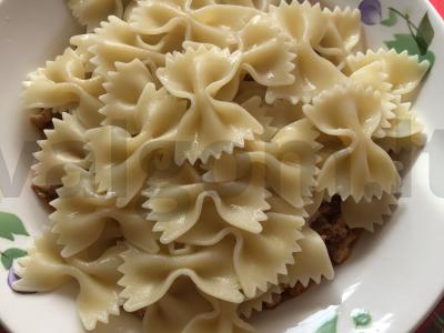 Makaronai su pjaustytais pomidorais ir faršu Žingsnis 7