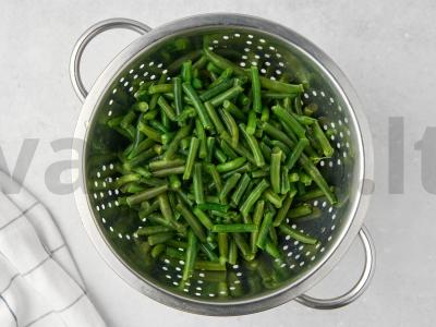 Žalioji pupelė su kiaušiniu Žingsnis 2