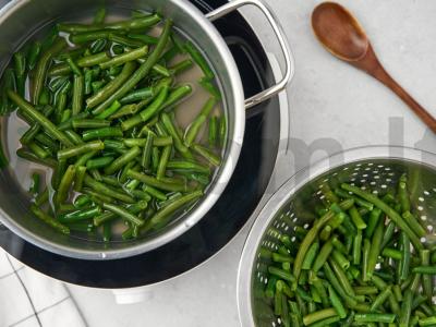 Žalioji pupelė su kiaušiniu Žingsnis 4