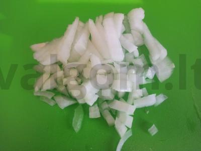 Keptas cukinijas su svogūnais ir pomidorų kečupu Žingsnis 4