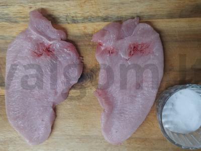 Kalakutienos krūtinėlės filė su prancūziška garstyčia ant grotelių Žingsnis 1