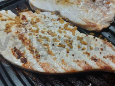 Kalakutienos krūtinėlės filė su prancūziška garstyčia ant grotelių Žingsnis 4