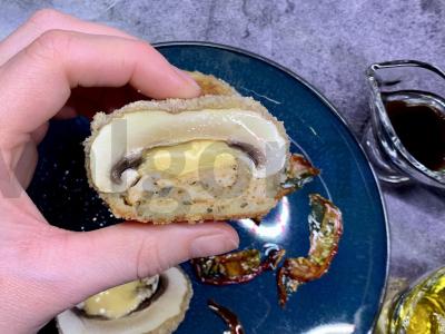 Įdaryti pievagrybiai džiūvėsėliuose Žingsnis 6