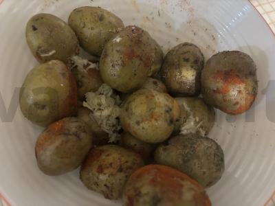Kūdikių bulvės oro grilyje Žingsnis 4