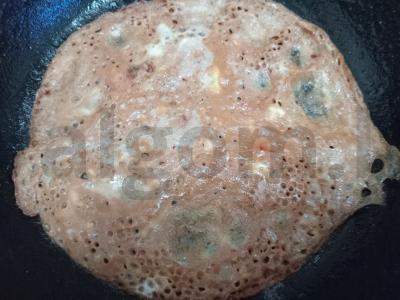 Rulonai su džiovintu menkiu ir omletu Žingsnis 3