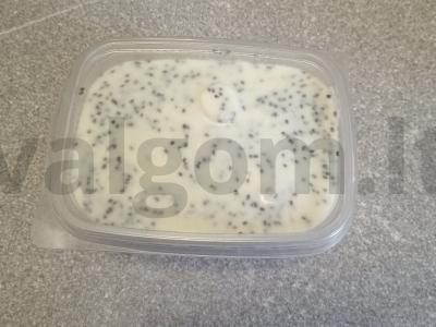 Chia pudingas su jogurtu, braškėmis, abrikosais ir pistacijomis Žingsnis 2