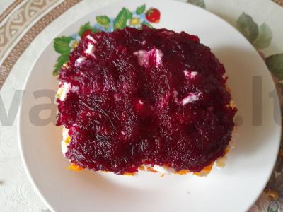 Sumuštinis „Silkė po kailiu“ Žingsnis 4