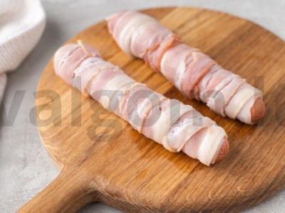 Dešrelės su šonine keptuvėje Žingsnis 1