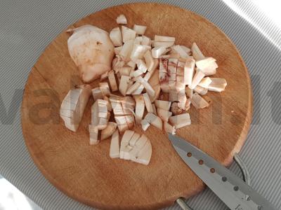 Šampinjonai, įdaryti vištiena ir sūriu Žingsnis 2