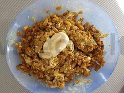 Šampinjonai, įdaryti vištiena ir sūriu Žingsnis 5