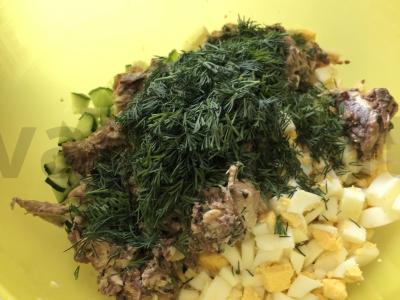 Salotos su ivasi ir kiaušiniu Žingsnis 6