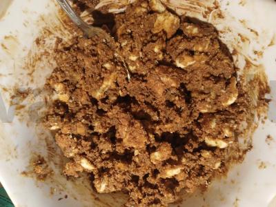 Šokoladinis dešrelė desertas Žingsnis 3