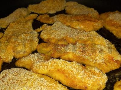 Vištienos stripsai ant keptuvės Žingsnis 6