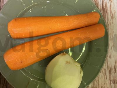 Morkų-obuolių salotas Žingsnis 1