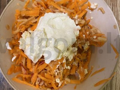 Morkų-obuolių salotas Žingsnis 5