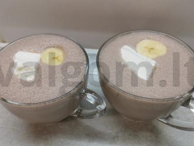 Šokoladinis kokteilis su ledais pagrindine nuotrauka