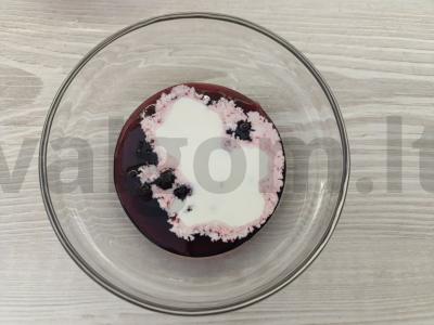 Vaisių ir daržovių salotas su džemu ir grietinėle Žingsnis 4