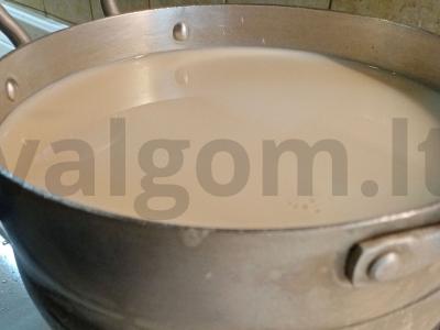 Namų jogurtas iš išrūgų pieno ir grietinėlės Žingsnis 2