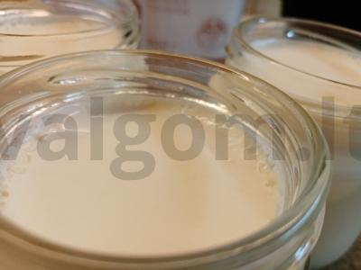 Namų jogurtas iš išrūgų pieno ir grietinėlės Žingsnis 9