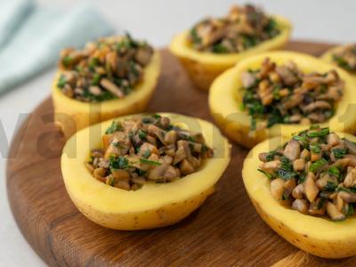 Bulvės su grybais orkaitėje Žingsnis 2