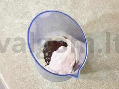 Bananų desertas su raugintu pienu Žingsnis 3