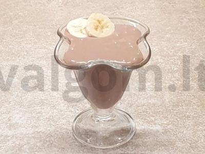 Bananų desertas su raugintu pienu pagrindine nuotrauka