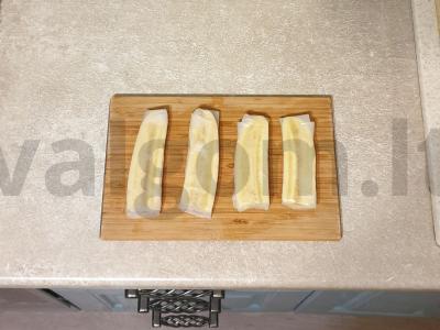 Kepti bananai ryžių popieriuje Žingsnis 5