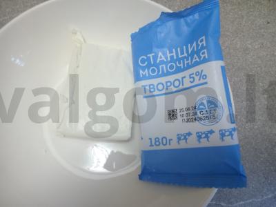 Sūrio blynai su karamele Žingsnis 1