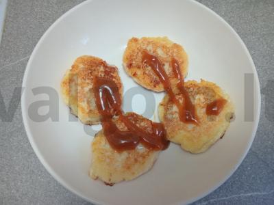 Sūrio blynai su karamele Žingsnis 9