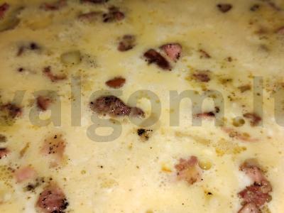 Kiaušinių pusryčiai „Su dūmu“ Žingsnis 5